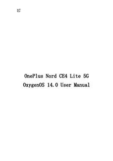 OnePlus Nord CE 4 Lite manual. Smartphone Instructions.